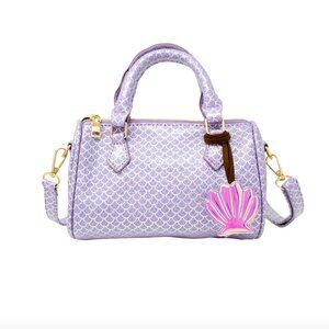 NWT Girls Purple Mermaid Scale Duffle Handbag